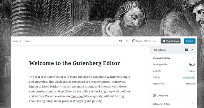 Gutenberg wordpress что это